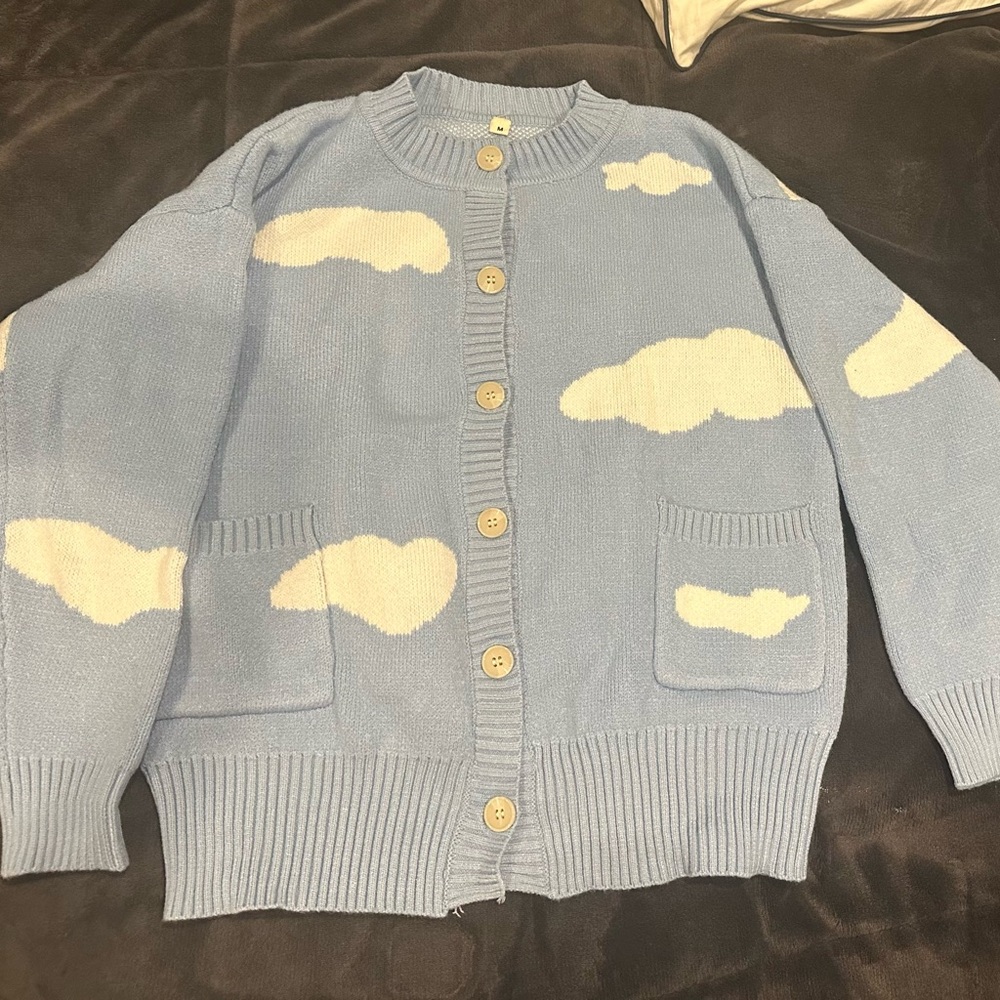 Sky Blue Cloud Cardigan